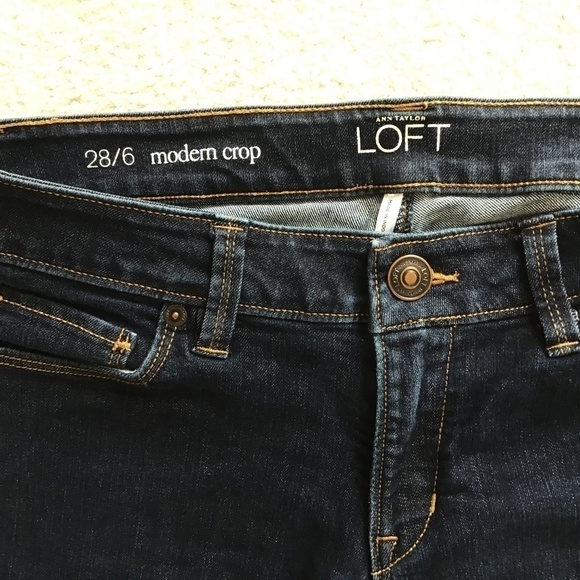 LOFT MODERN CROP WOMEN's BLUE Size 6/26 - Picture 4 of 5